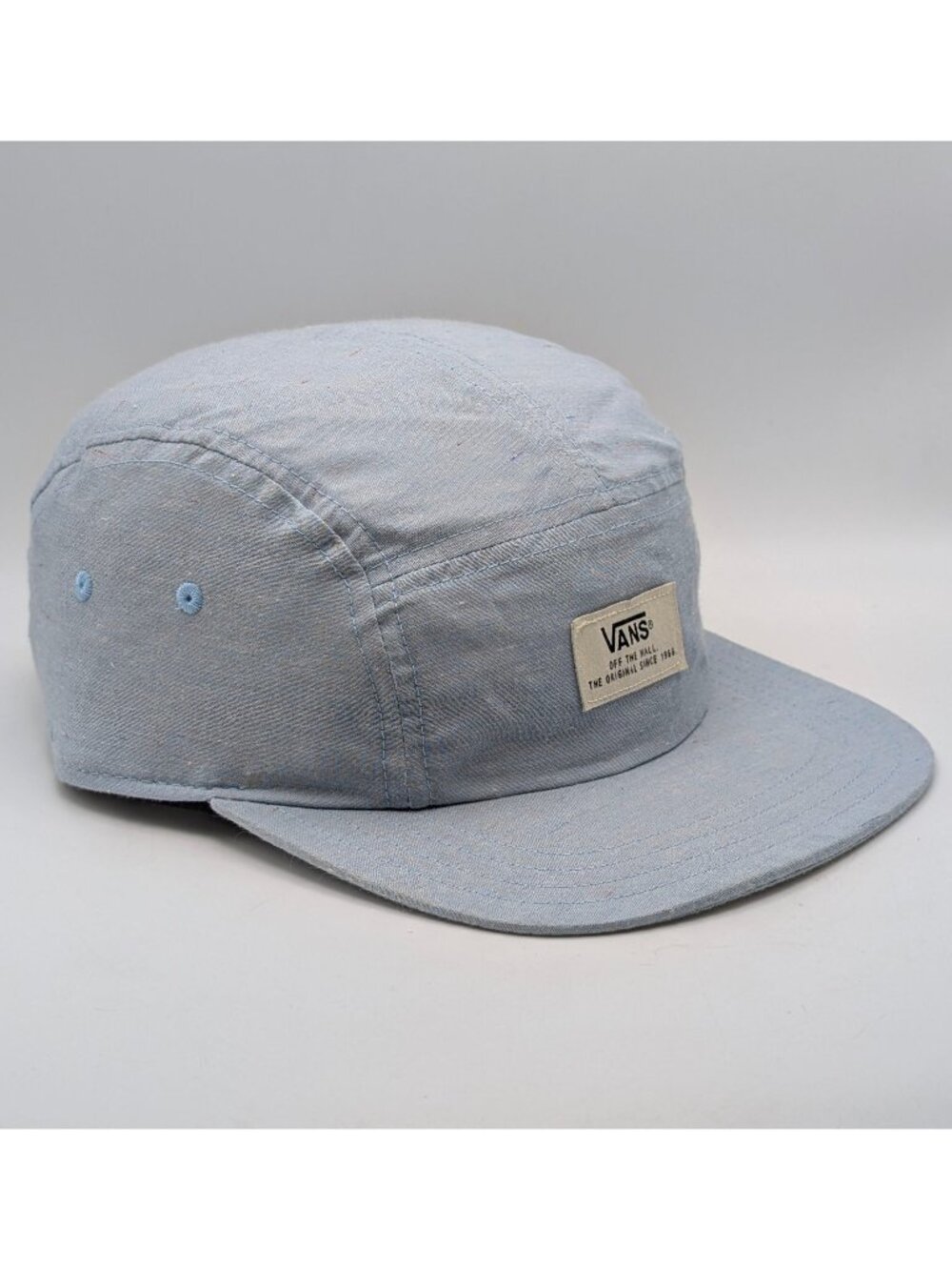Vans Off The Wall 5 Panel Hat Light Blue Adjustable Strap Back Skateboarding